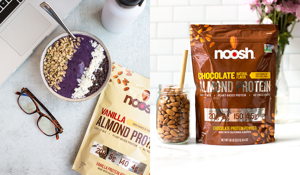 Noosh Almond Protein Packaging Design