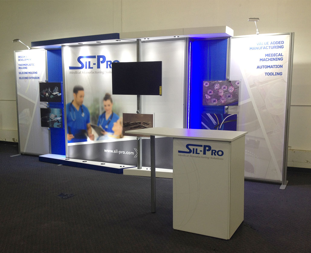 Sil-Pro tradeshow booth by Artbox Creative Studios